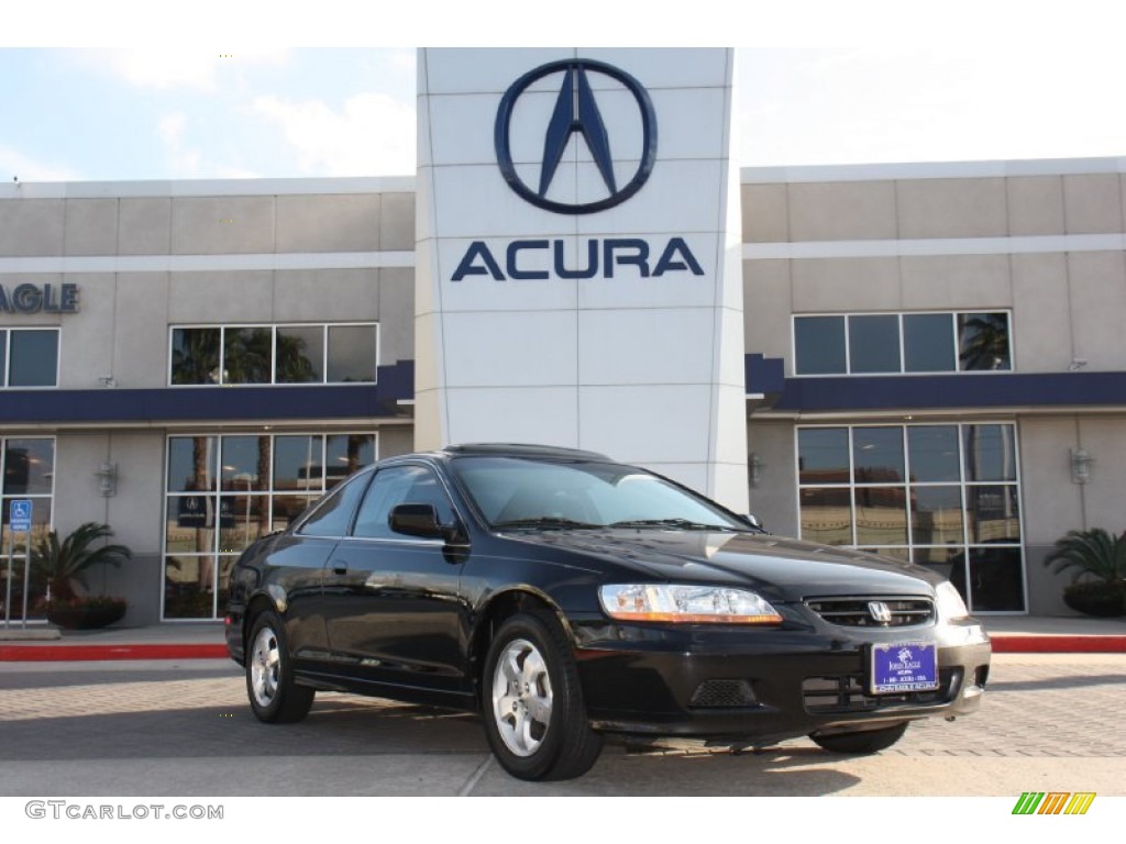 2002 Accord EX Coupe - Nighthawk Black Pearl / Charcoal photo #1