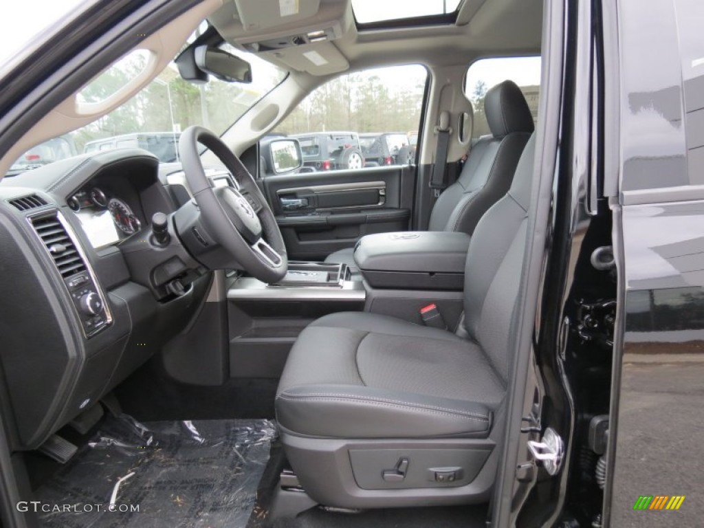 Black Interior 2013 Ram 1500 Sport Crew Cab 4x4 Photo #76833802