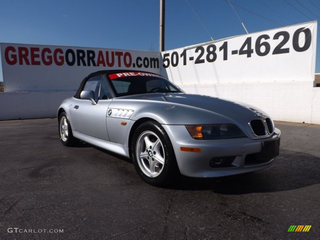 1997 Z3 1.9 Roadster - Arctic Silver Metallic / Black photo #1