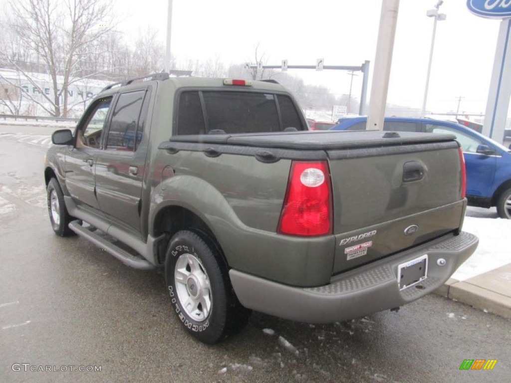 2002 Explorer Sport Trac 4x4 - Estate Green Metallic / Medium Prairie Tan photo #3