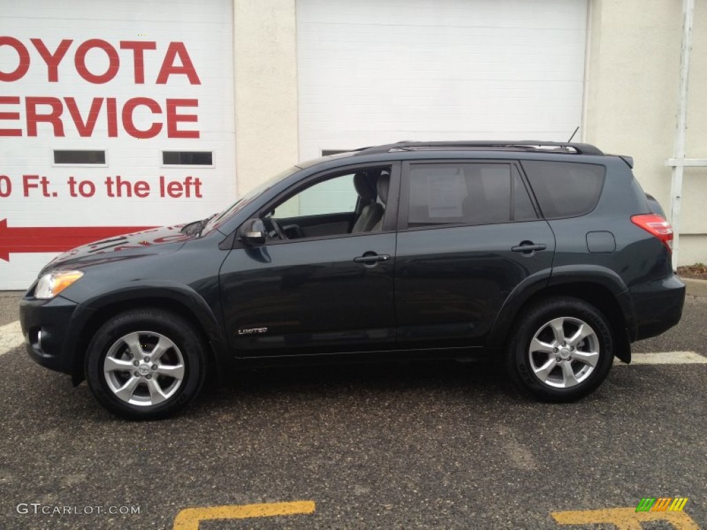 2010 RAV4 Limited 4WD - Black Forest Pearl / Ash Gray photo #3