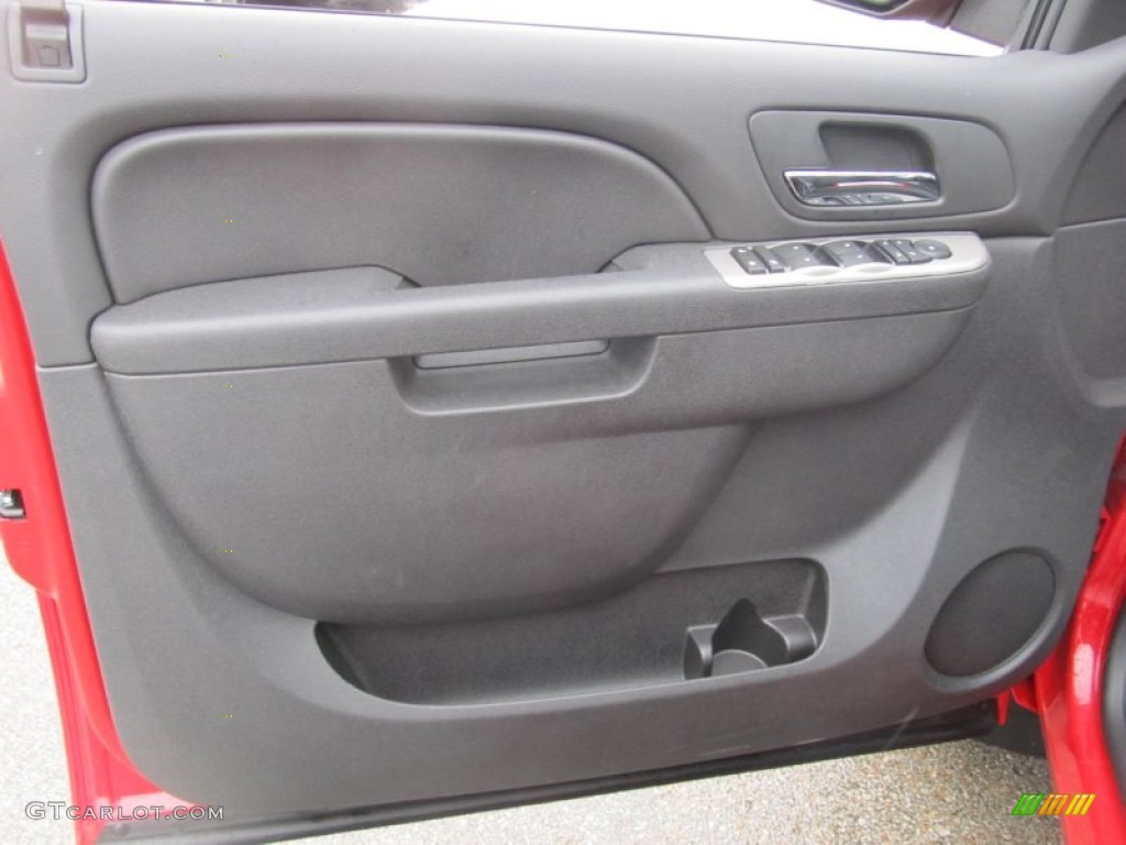 2013 GMC Sierra 1500 SLE Crew Cab 4x4 Ebony Door Panel Photo #76835139