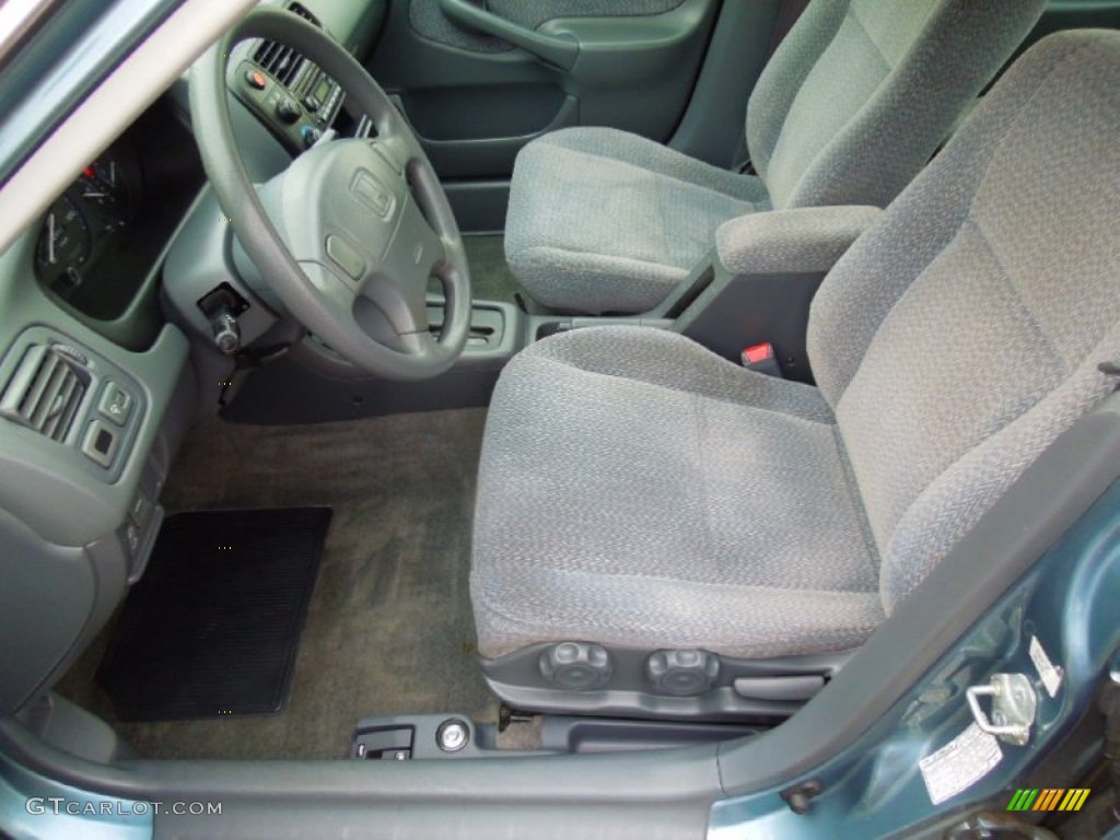 2000 Civic EX Sedan - Iced Teal Pearl / Gray photo #8