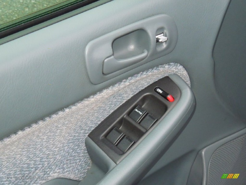 2000 Civic EX Sedan - Iced Teal Pearl / Gray photo #12