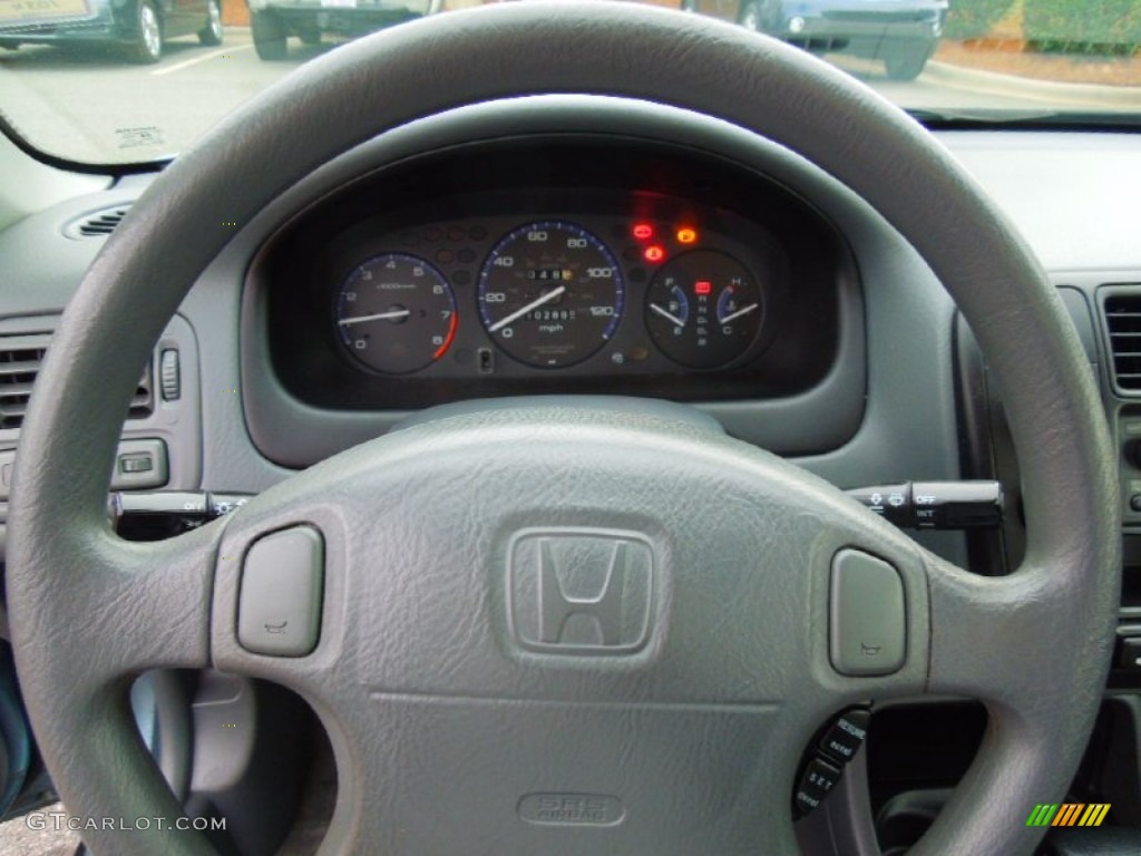 2000 Civic EX Sedan - Iced Teal Pearl / Gray photo #16