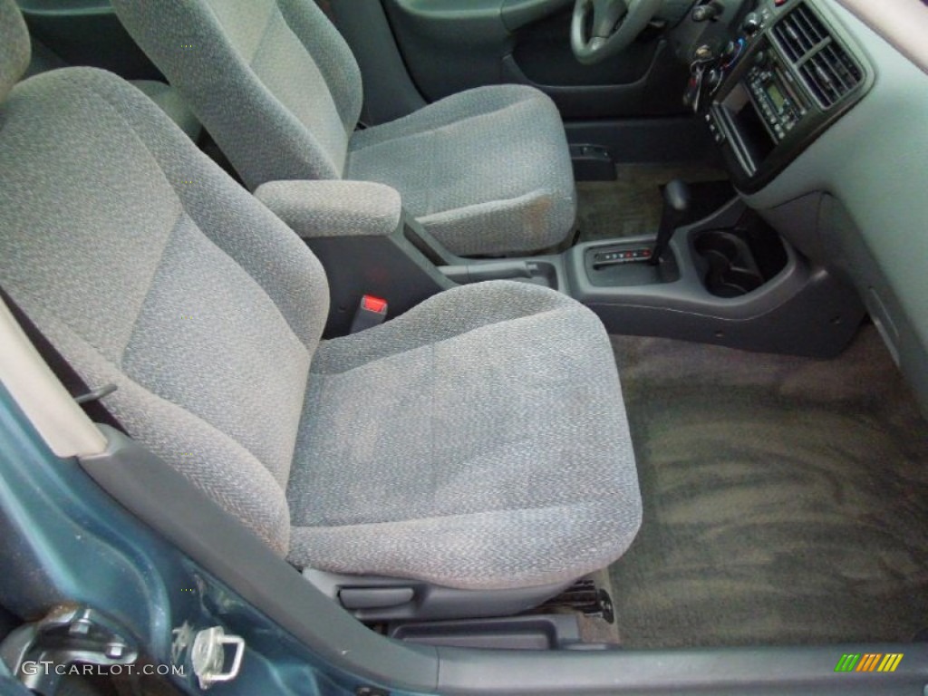 2000 Civic EX Sedan - Iced Teal Pearl / Gray photo #21