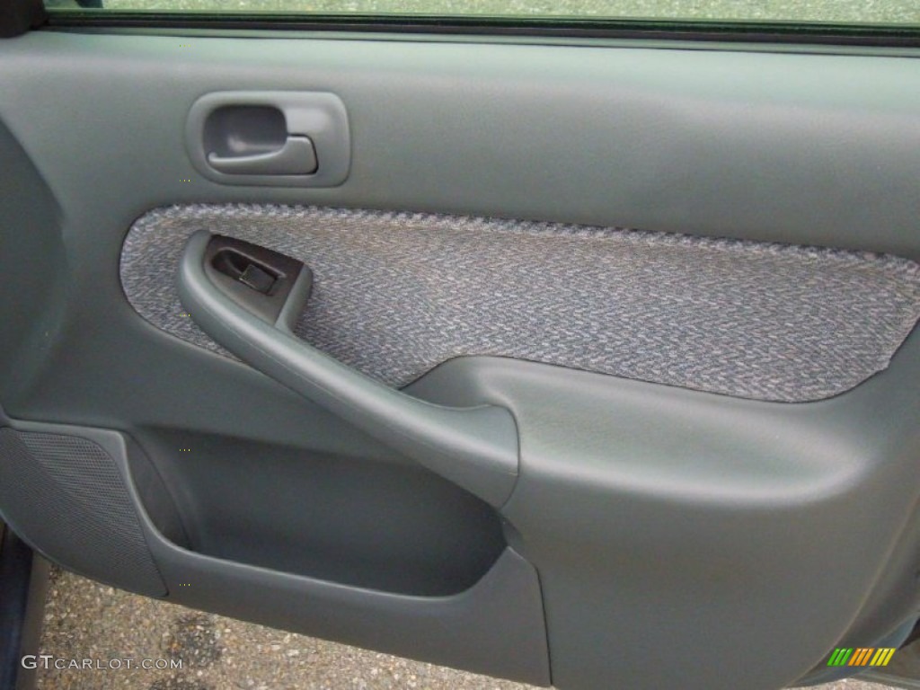 2000 Civic EX Sedan - Iced Teal Pearl / Gray photo #22