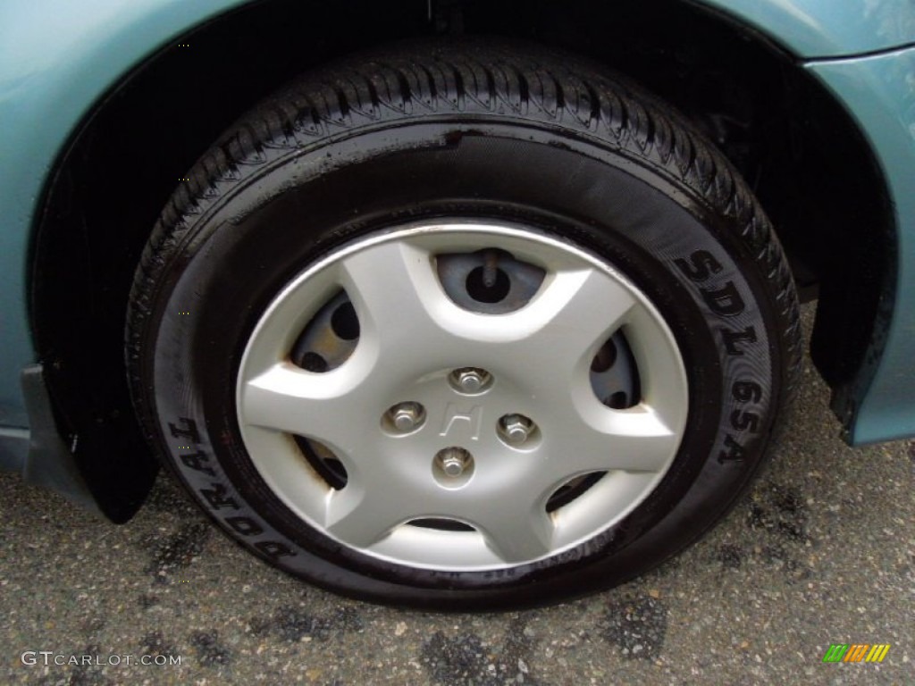 2000 Civic EX Sedan - Iced Teal Pearl / Gray photo #23
