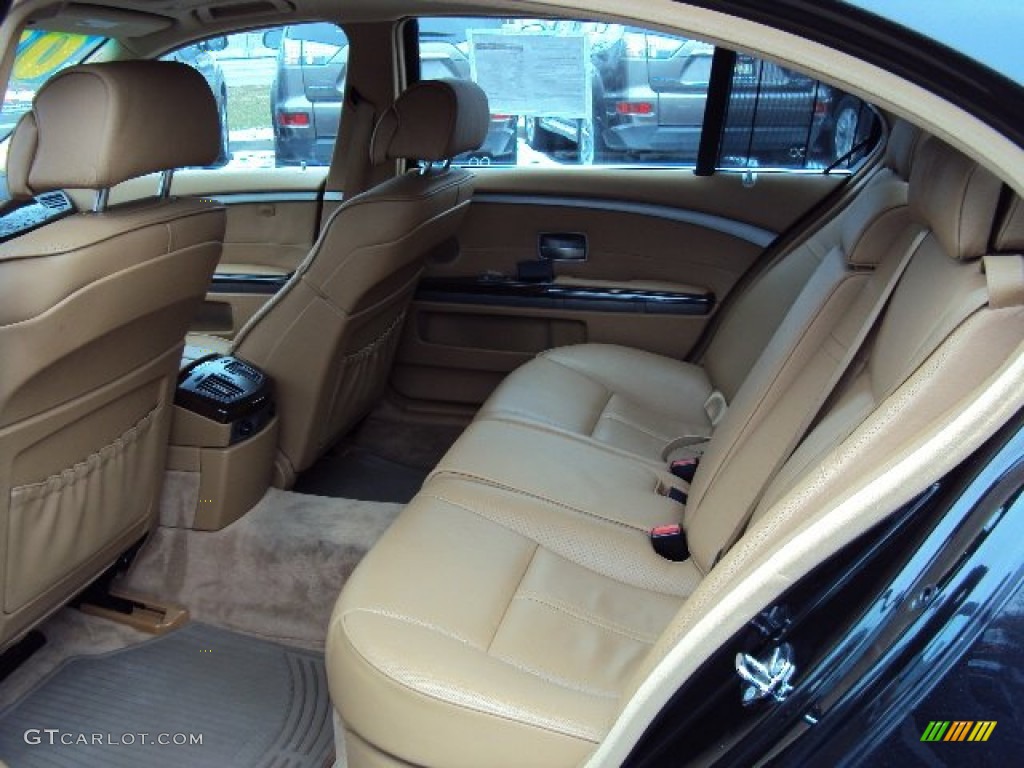 Natural Brown Interior 2008 BMW 7 Series 750Li Sedan Photo #76836252