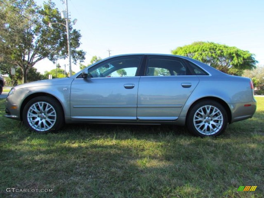 2008 A4 2.0T quattro Sedan - Quartz Grey Metallic / Black photo #13