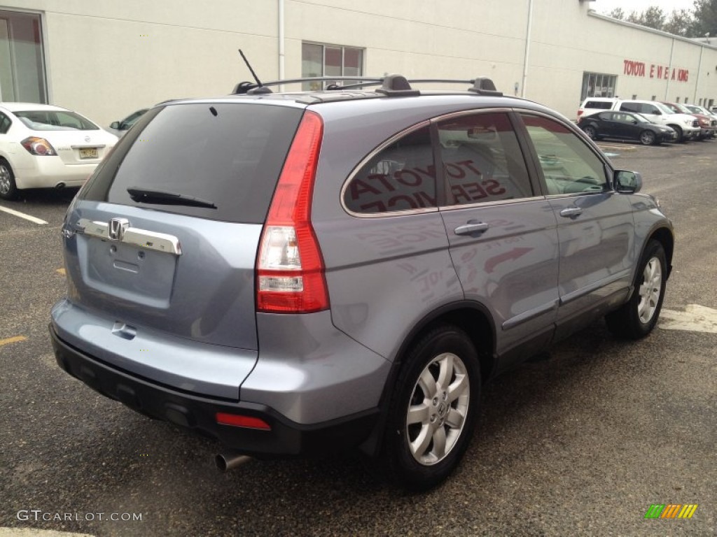 2008 CR-V EX-L 4WD - Glacier Blue Metallic / Gray photo #6