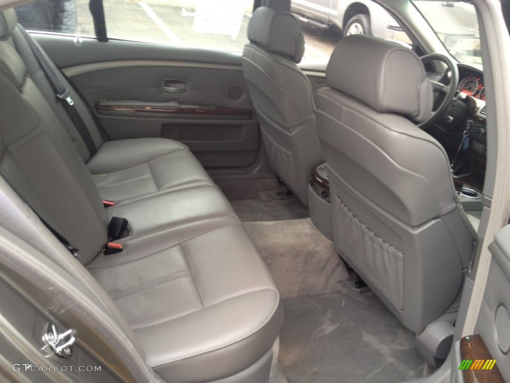 Flannel Grey Interior 2007 BMW 7 Series 750Li Sedan Photo #76839752