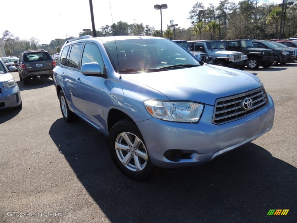 2009 Highlander V6 - Blue Streak Metallic / Ash photo #1
