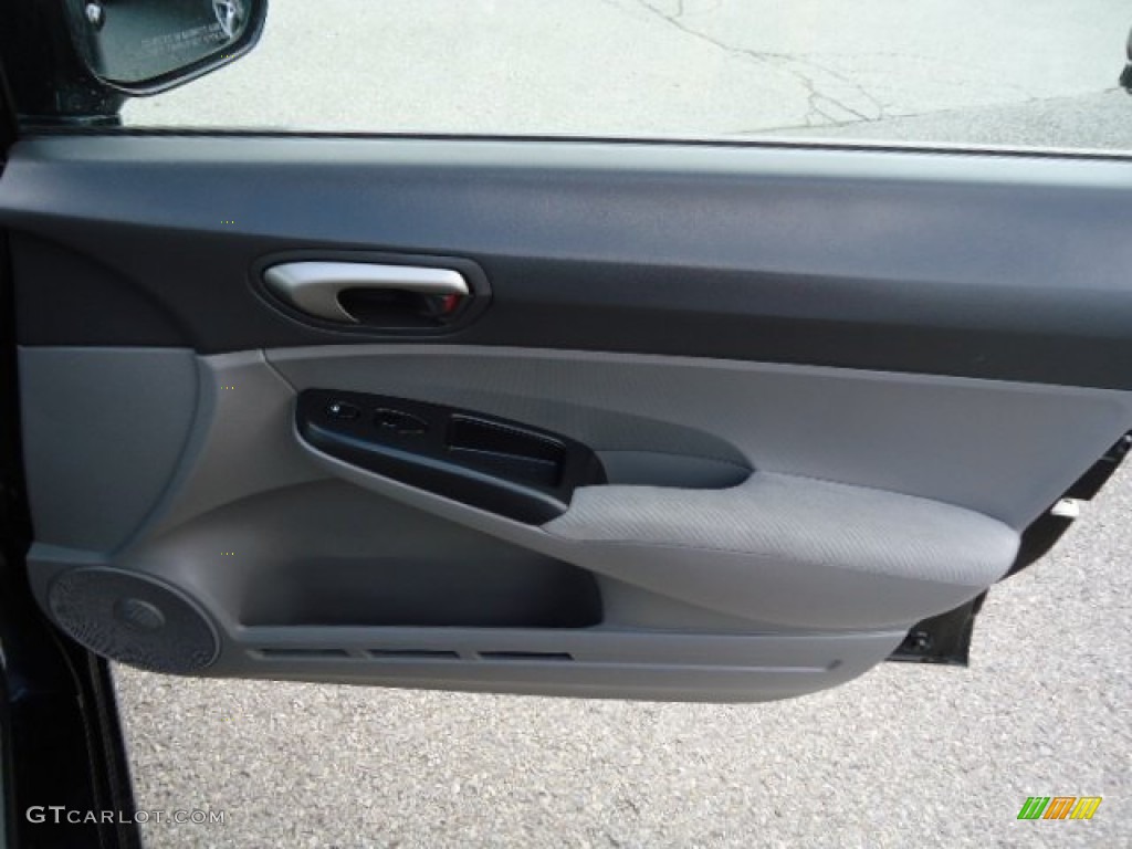 2010 Civic LX Sedan - Crystal Black Pearl / Gray photo #8