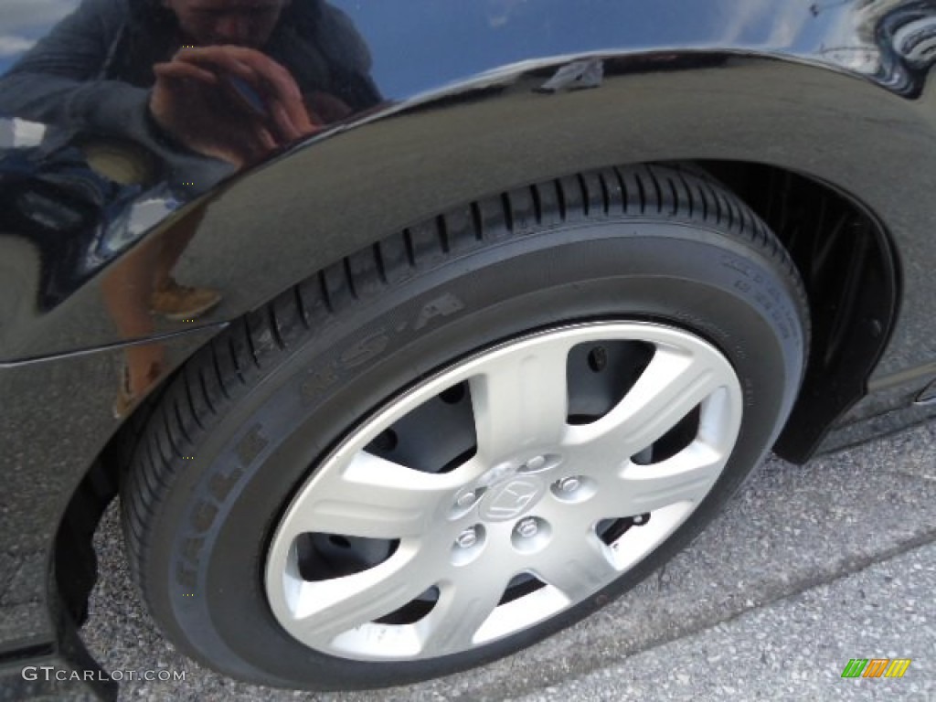 2010 Civic LX Sedan - Crystal Black Pearl / Gray photo #11