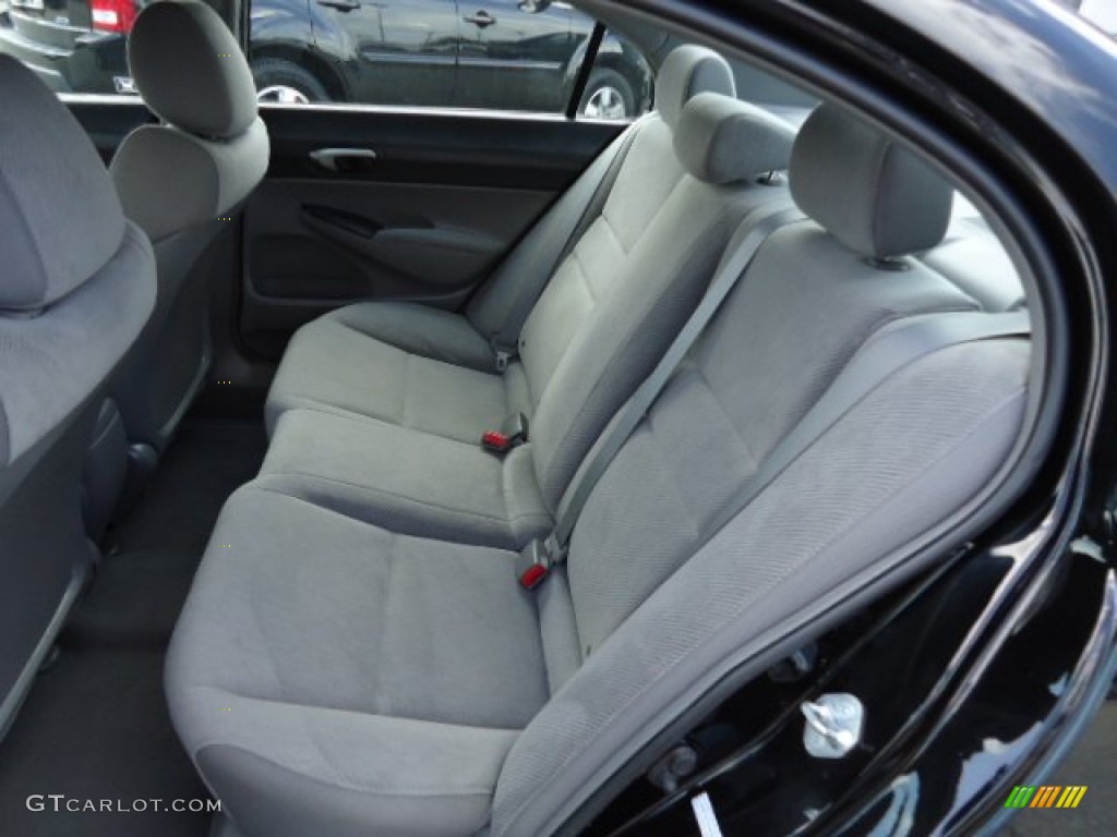 2010 Civic LX Sedan - Crystal Black Pearl / Gray photo #13
