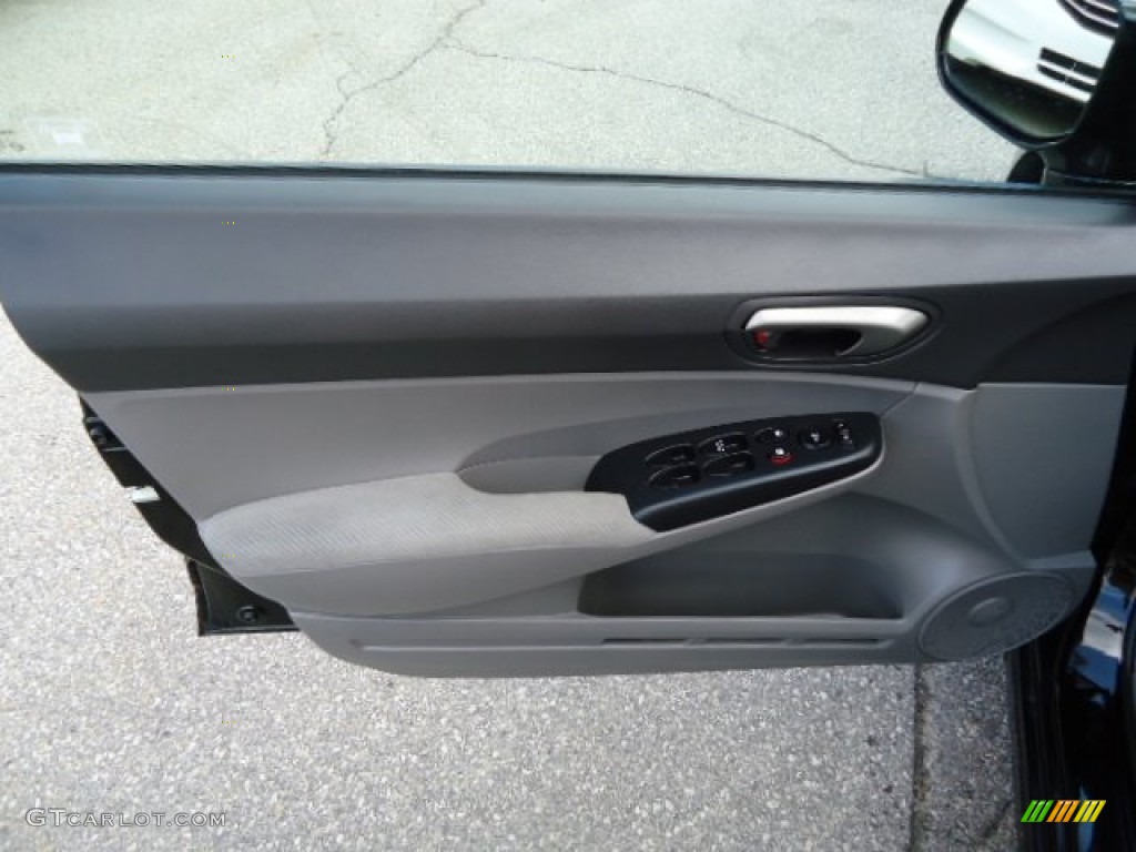 2010 Civic LX Sedan - Crystal Black Pearl / Gray photo #16