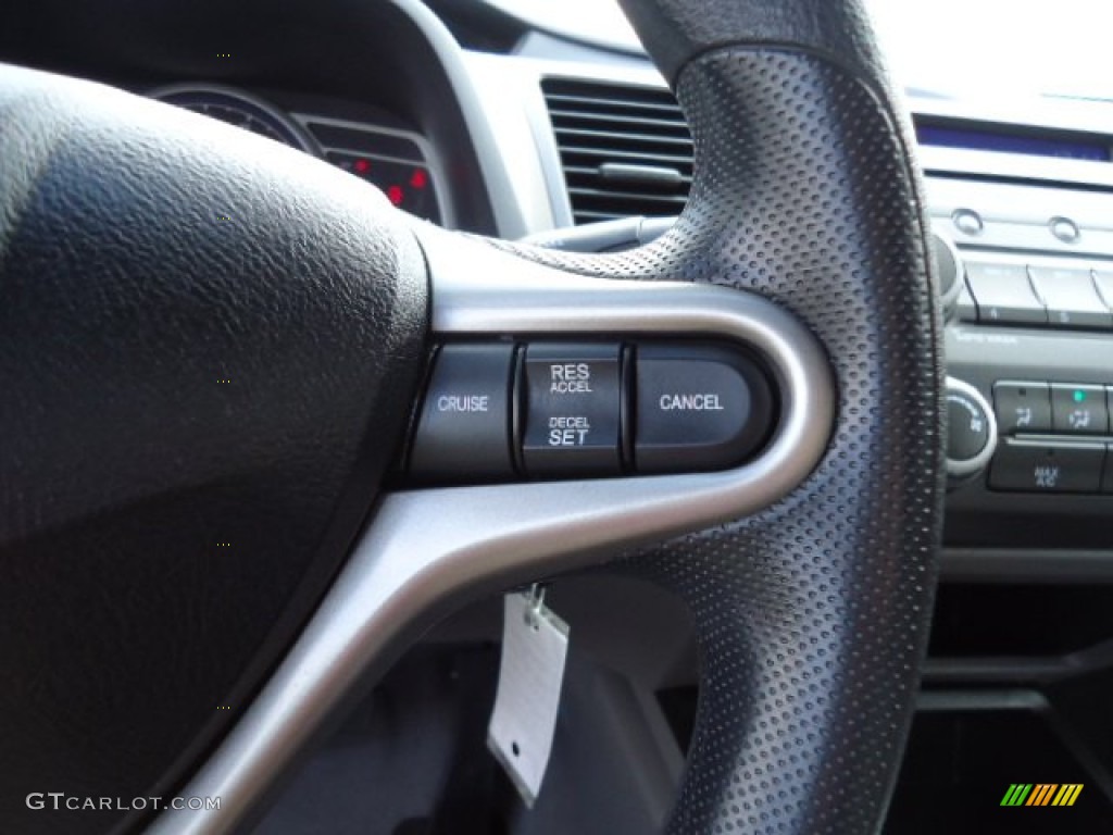 2010 Civic LX Sedan - Crystal Black Pearl / Gray photo #18