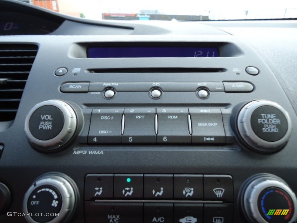 2010 Civic LX Sedan - Crystal Black Pearl / Gray photo #19