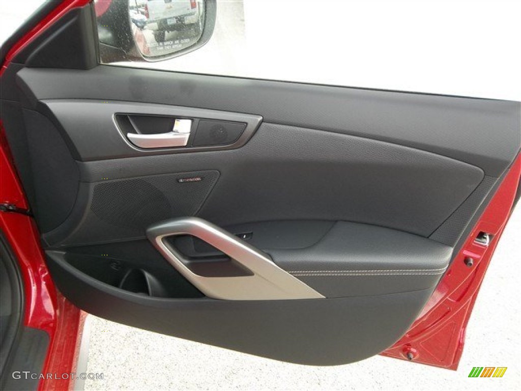 2013 Hyundai Veloster Turbo Black Door Panel Photo #76843002