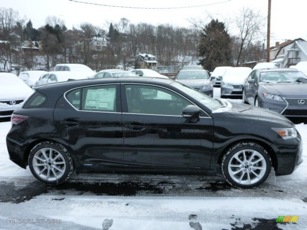 Obsidian Black 2013 Lexus CT 200h Hybrid Exterior Photo #76843701