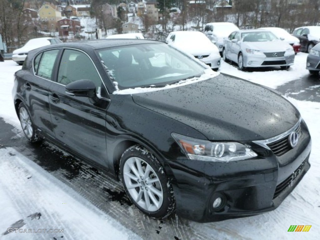 Obsidian Black 2013 Lexus CT 200h Hybrid Exterior Photo #76843721
