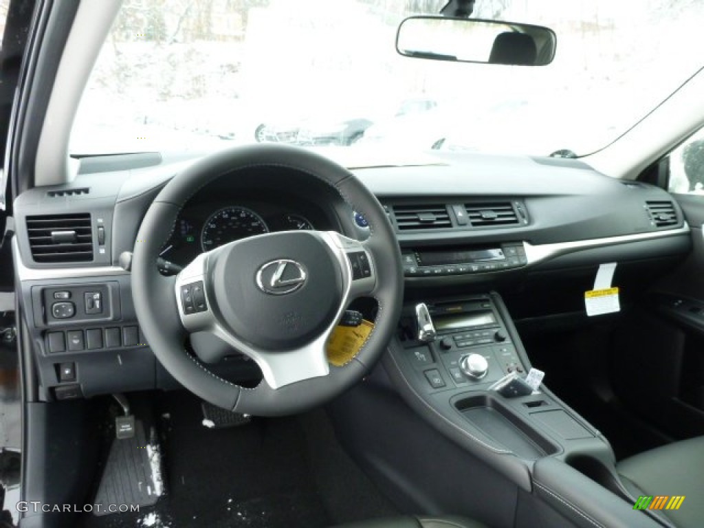 2013 Lexus CT 200h Hybrid Black Dashboard Photo #76843844