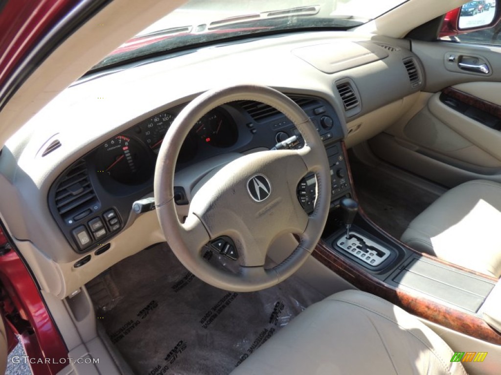 Parchment Interior 2003 Acura TL 3.2 Photo #76844445