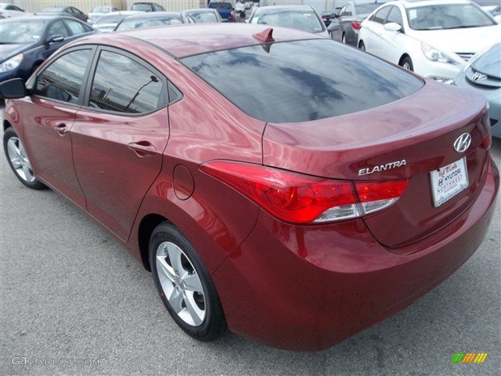 2013 Elantra GLS - Sparkling Ruby / Beige photo #3