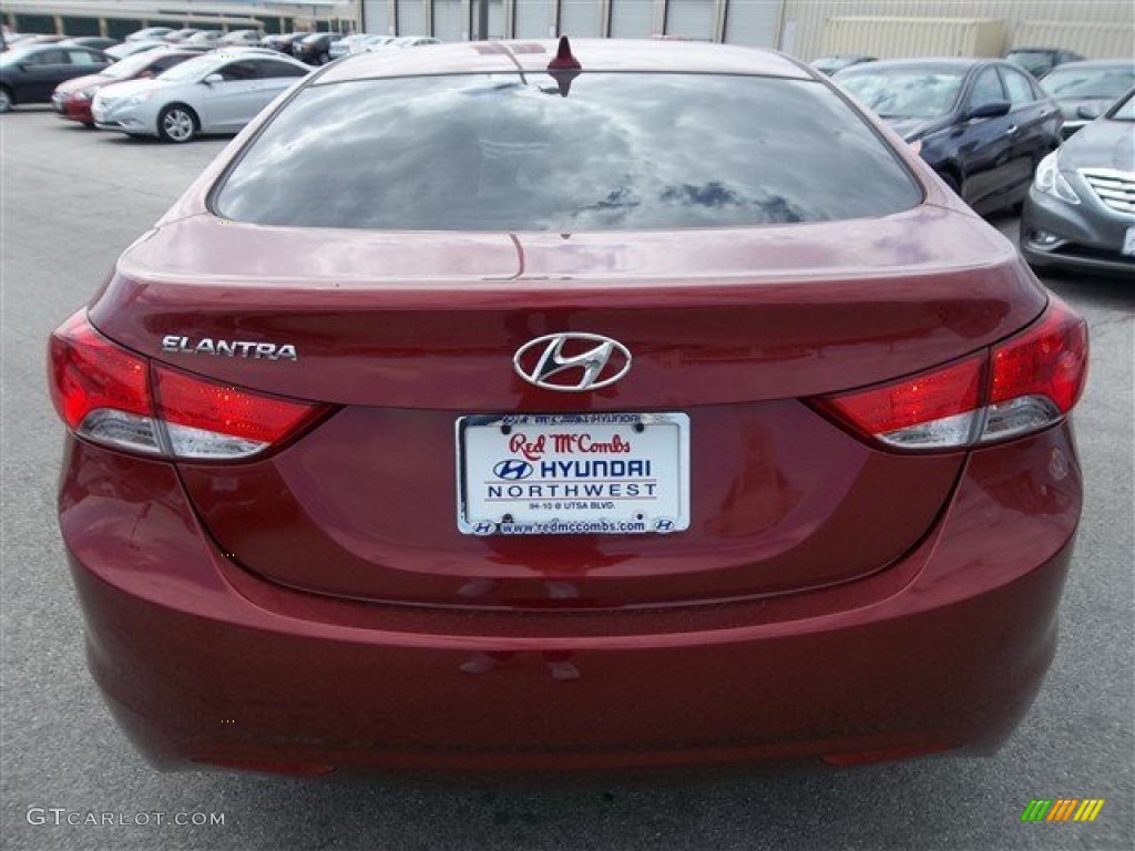 2013 Elantra GLS - Sparkling Ruby / Beige photo #4