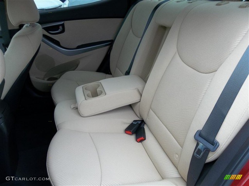 2013 Elantra GLS - Sparkling Ruby / Beige photo #7
