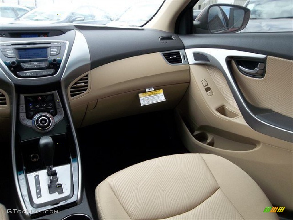 2013 Elantra GLS - Sparkling Ruby / Beige photo #11