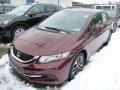 2013 Crimson Red Pearl Honda Civic EX Sedan  photo #5