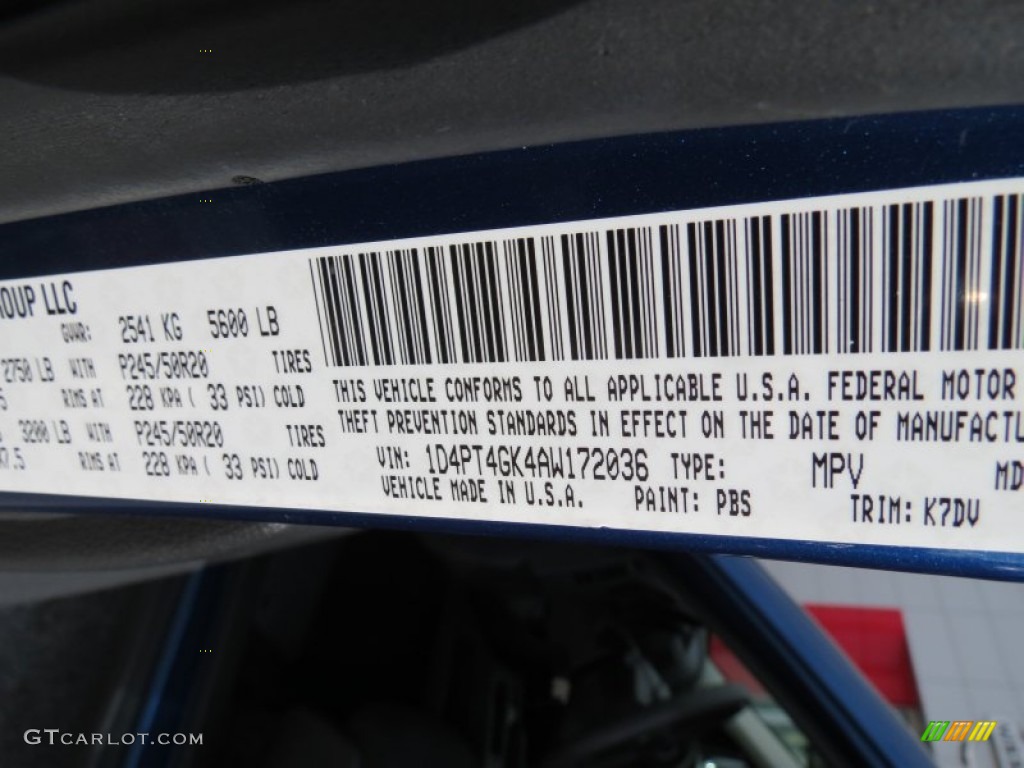 2010 Dodge Nitro Heat Color Code Photos