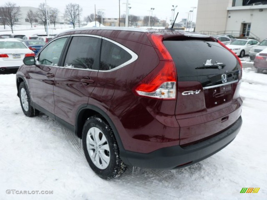 2013 CR-V EX-L AWD - Basque Red Pearl II / Gray photo #2