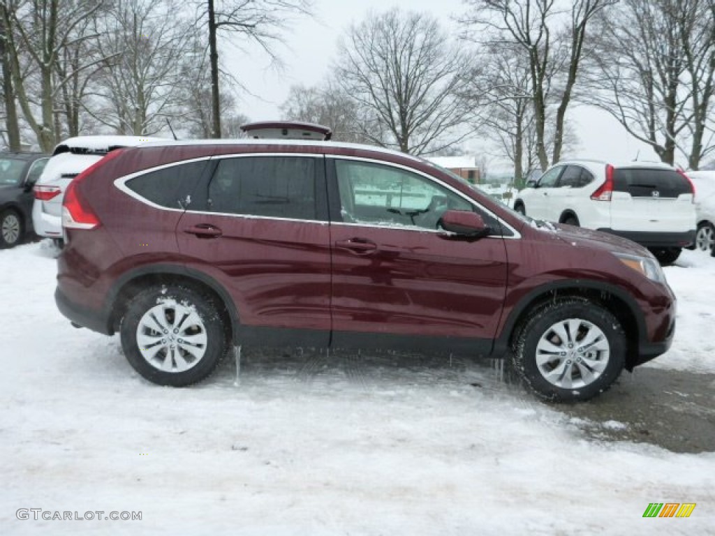 2013 CR-V EX-L AWD - Basque Red Pearl II / Gray photo #5