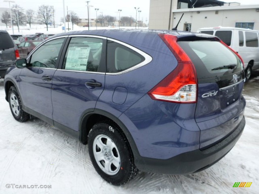 2013 CR-V LX AWD - Twilight Blue Metallic / Gray photo #2