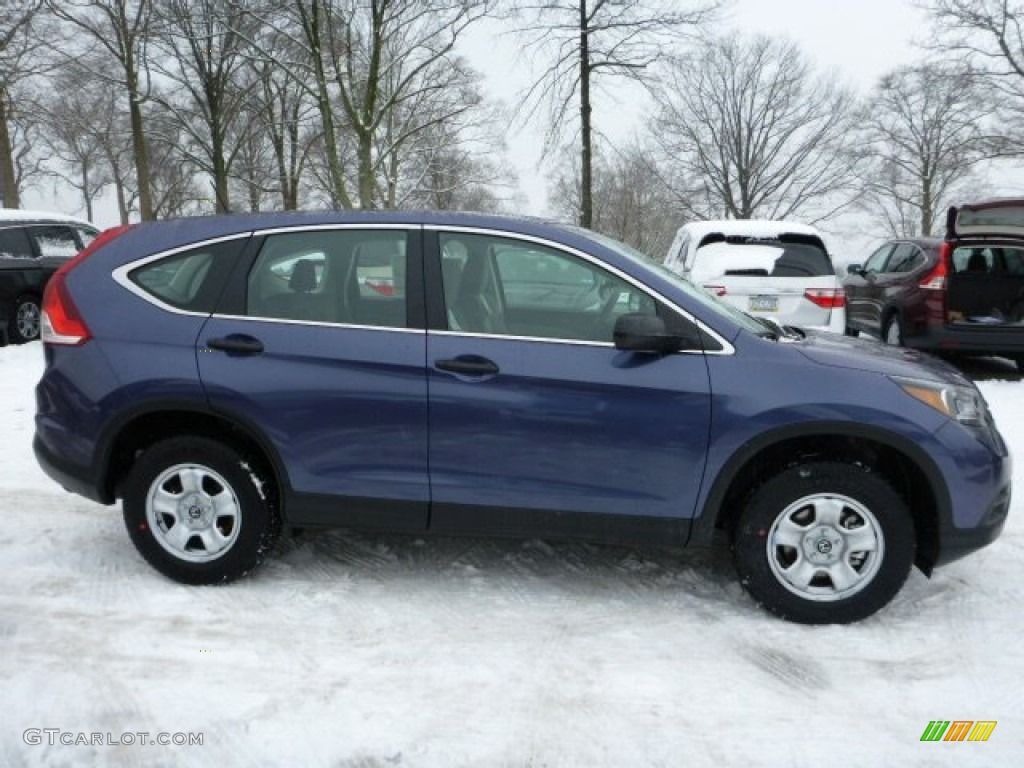 2013 CR-V LX AWD - Twilight Blue Metallic / Gray photo #5