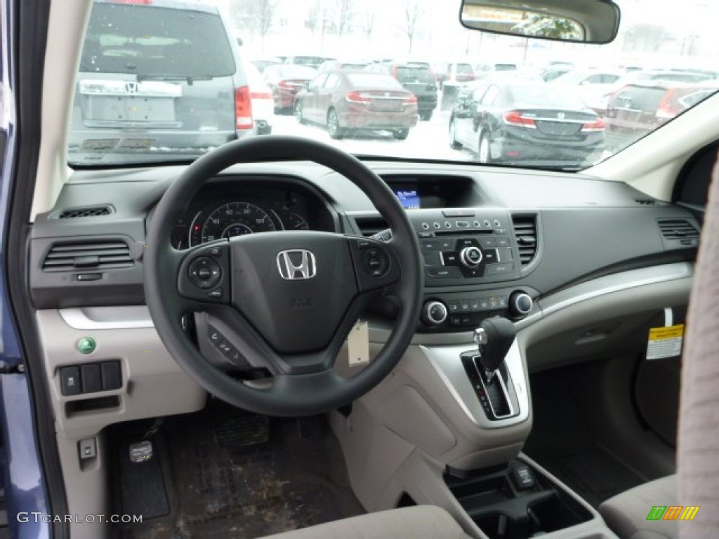 2013 CR-V LX AWD - Twilight Blue Metallic / Gray photo #12