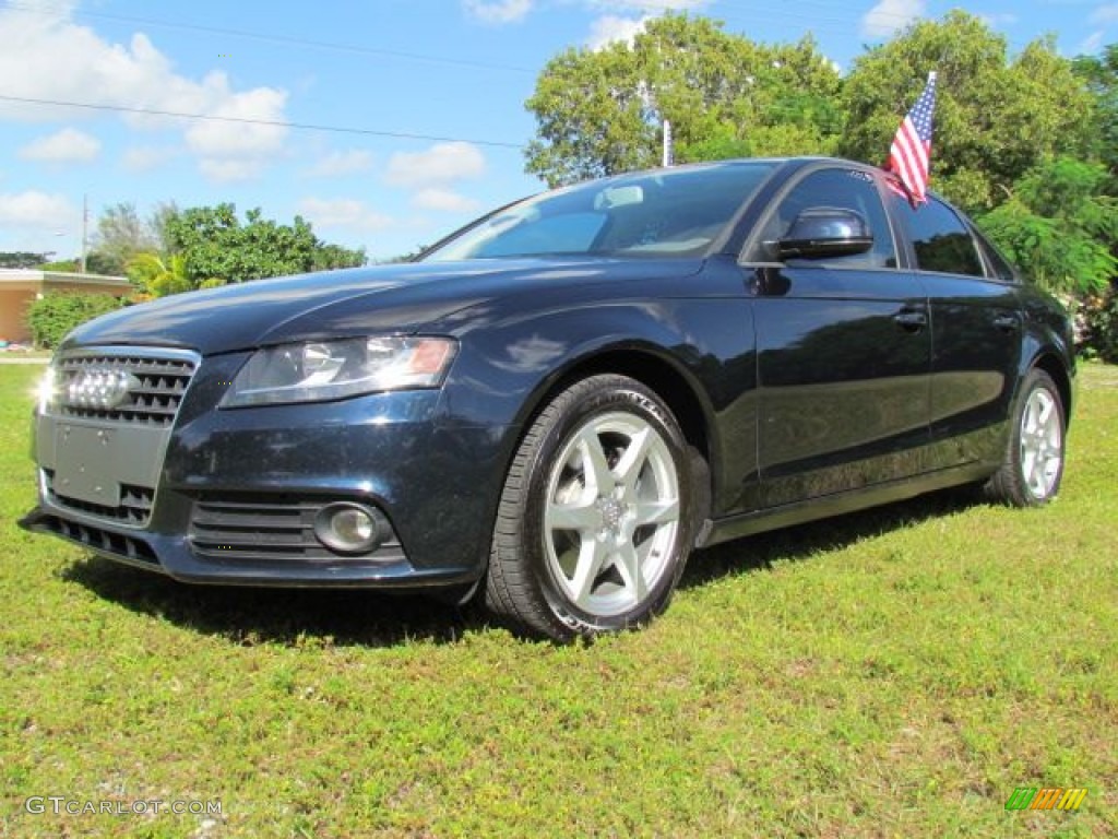 Deep Sea Blue Pearl Effect 2009 Audi A4 2.0T Premium quattro Sedan Exterior Photo #76847630