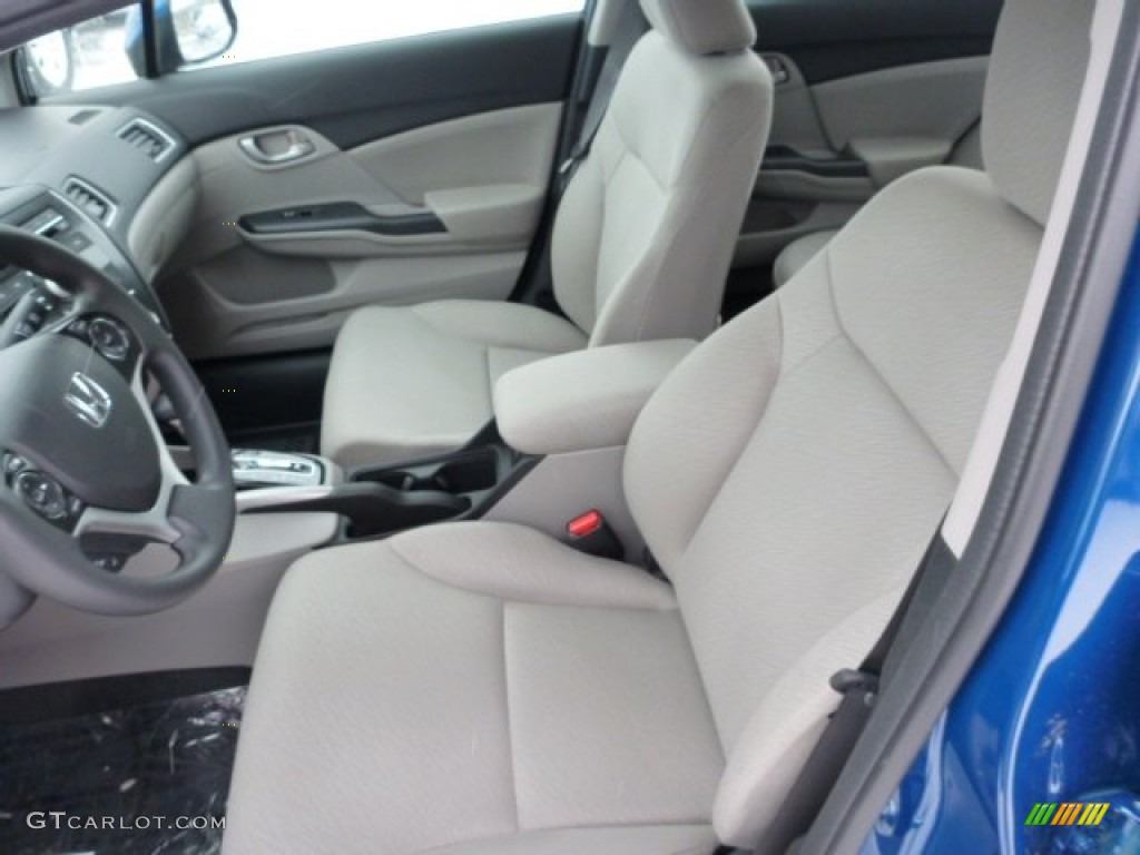 Gray Interior 2013 Honda Civic LX Sedan Photo #76847805