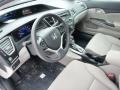 Gray 2013 Honda Civic LX Sedan Interior Color