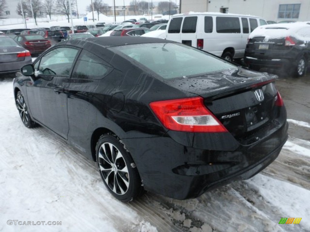 Crystal Black Pearl 2013 Honda Civic Si Coupe Exterior Photo #76848030