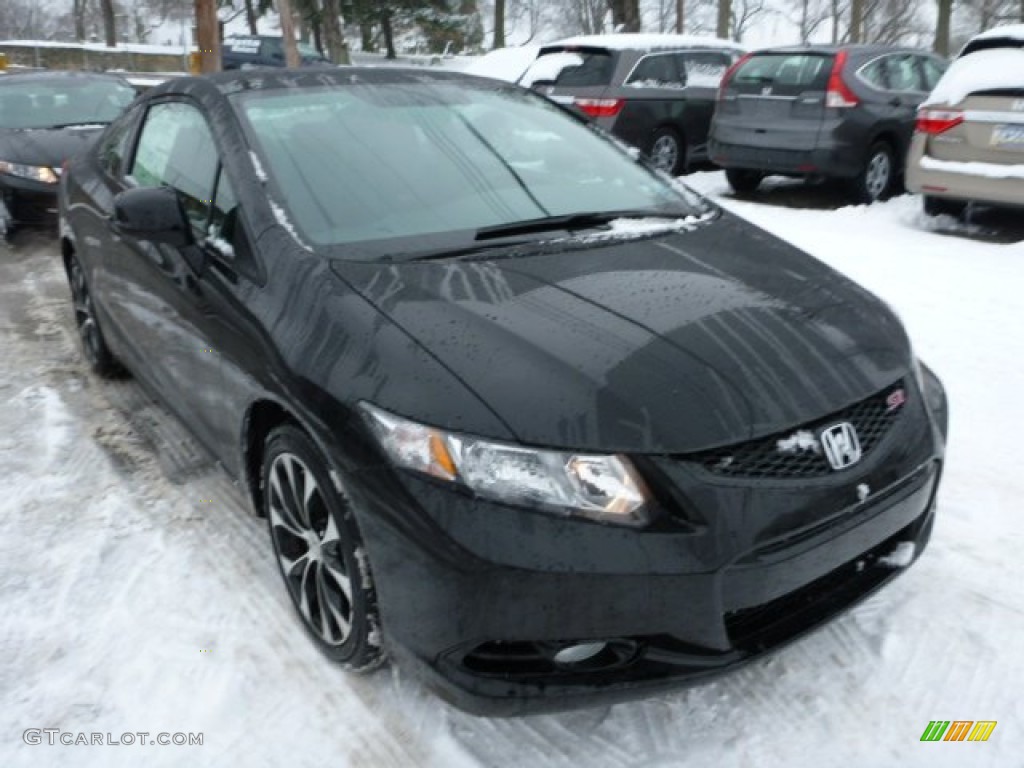 Crystal Black Pearl 2013 Honda Civic Si Coupe Exterior Photo #76848108