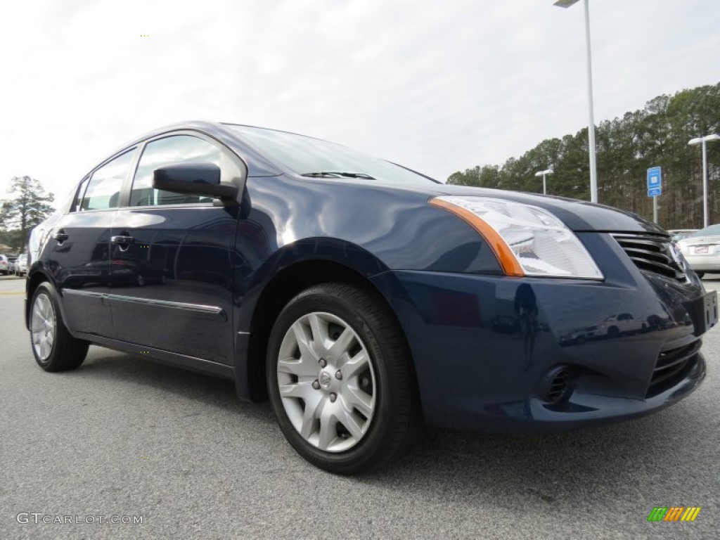2012 Sentra 2.0 S - Blue Onyx / Charcoal photo #7
