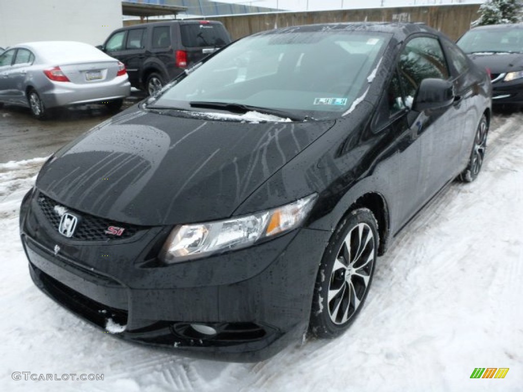 Crystal Black Pearl 2013 Honda Civic Si Coupe Exterior Photo #76848144