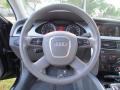 2009 Audi A4 Light Grey Interior Steering Wheel Photo