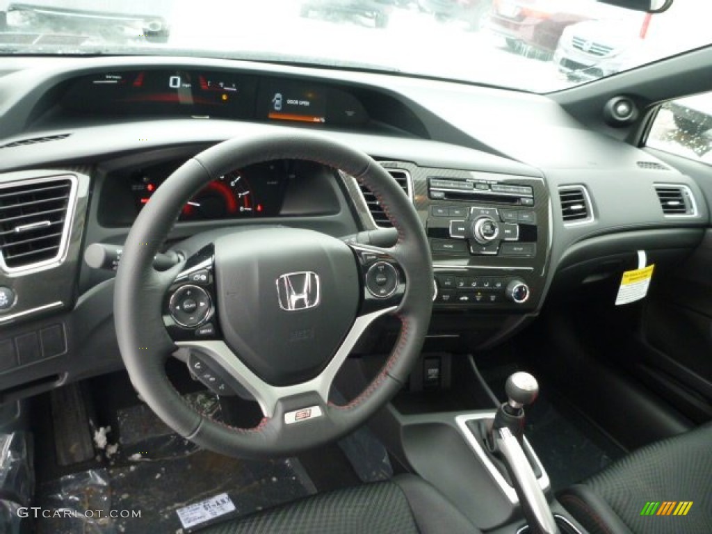 2013 Honda Civic Si Coupe Black Dashboard Photo #76848231