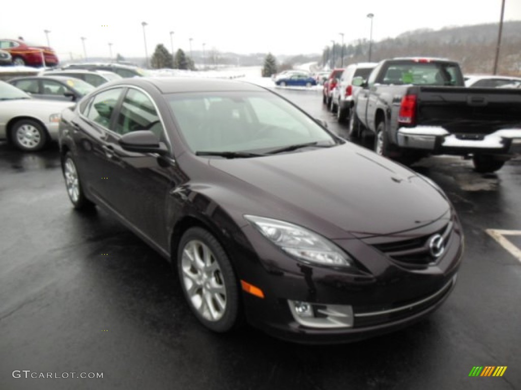2010 MAZDA6 s Grand Touring Sedan - Black Cherry Metallic / Black photo #4