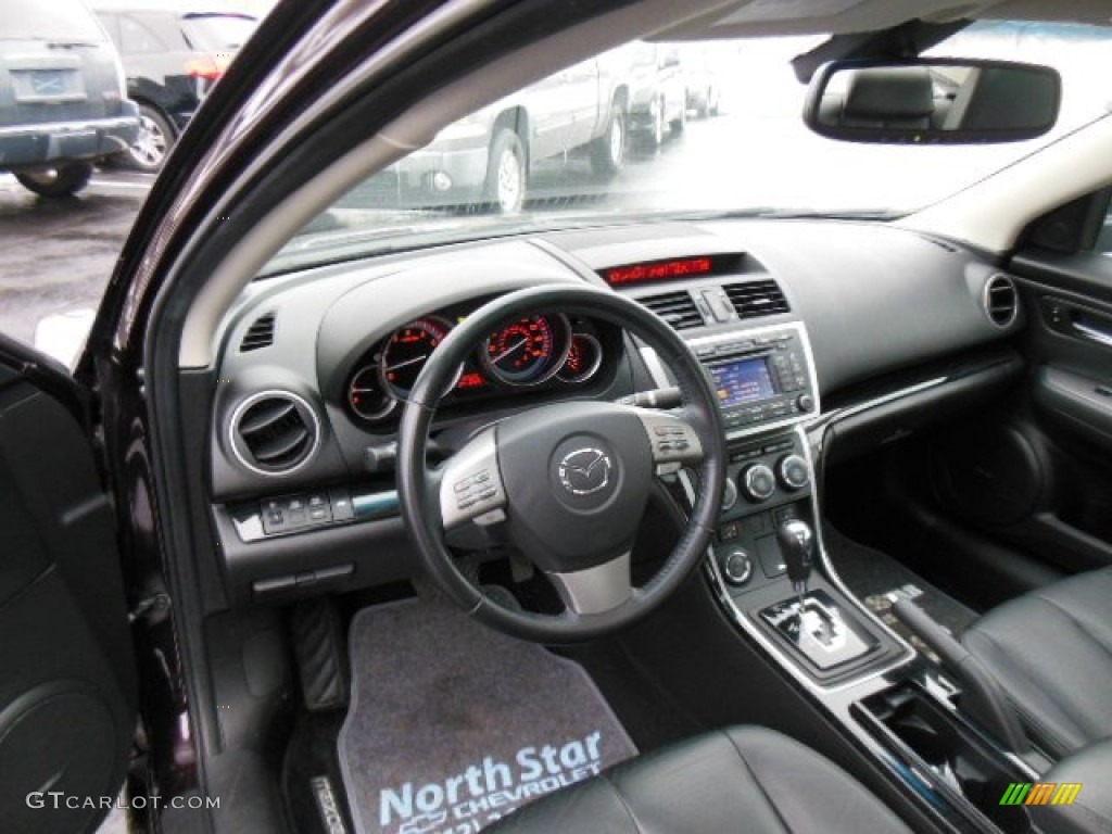 2010 MAZDA6 s Grand Touring Sedan - Black Cherry Metallic / Black photo #10